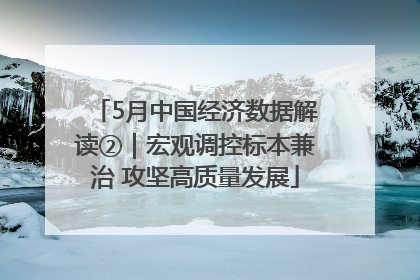 5月中国经济数据解读②｜宏观调控标本兼治 攻坚高质量发展