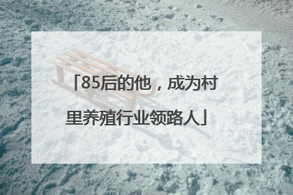 85后的他，成为村里养殖行业领路人