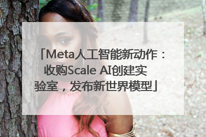 Meta人工智能新动作：收购Scale AI创建实验室，发布新世界模型